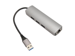 Placa De Rede Caboada (usb Para Porta De Ethernet Gigabit Rj45 Com 3 Extensões Usb3.0)