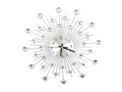 Lujoso Reloj De Pared Decorativo De Metal Con Diamantes De Imitación Para Sala De Estar Y Dormitorio.