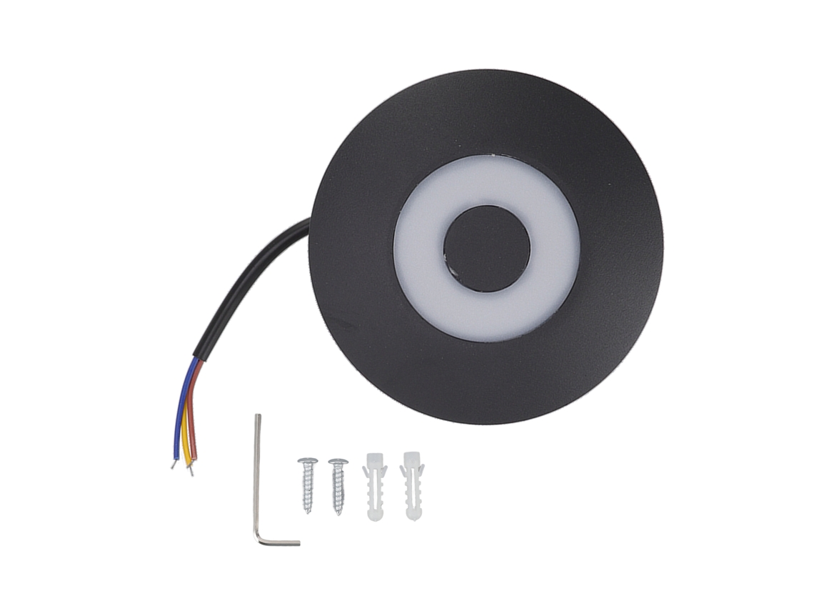 Lámpara de pared LED moderna 2026, 10 W, redonda, 6 lados, iluminación suave, resistente al agua, 85-265 V.