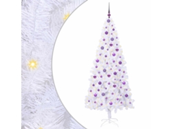 Decoración navideña de PVC blanca Vidaxl (210 cm)