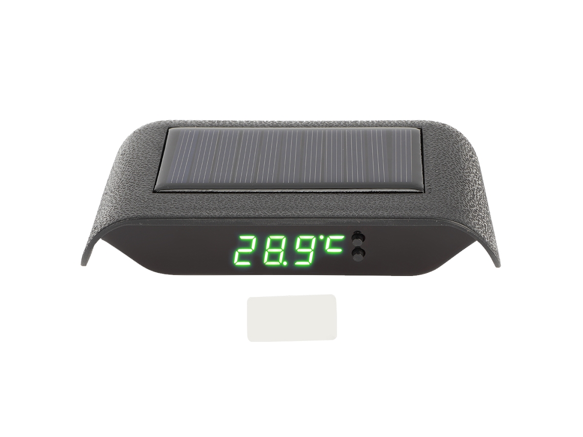 Reloj Solar Digital Led Para Coche, Accesorio Para Vehículos, Decoración, Verde
