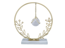 Bola de cristal de metal metalizado para decoración de mesa y hogar