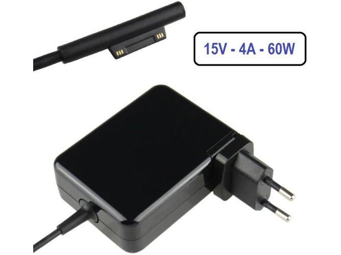 Cargador 60W para Microsoft Surface Pro 3, Pro 4 2017