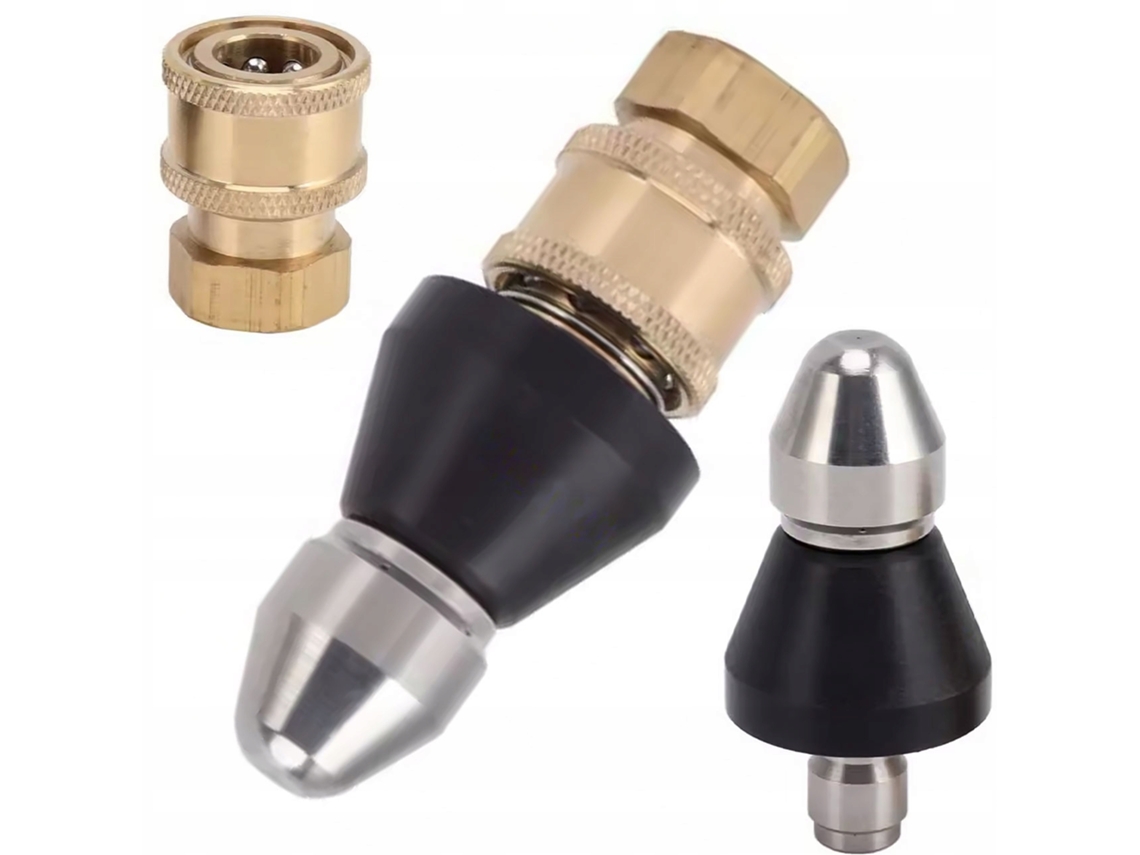Boquilla Jetclear Fix 7x – 1/4'' | 7 orificios (6 traseros + 1 delantero) | Acero | Limpieza de tuberías