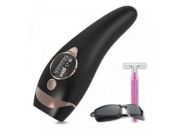 Aparelho de Depilação a Laser Ipl, Indolor e Permanente, para Corpo e Rosto GOKOCO (preto)