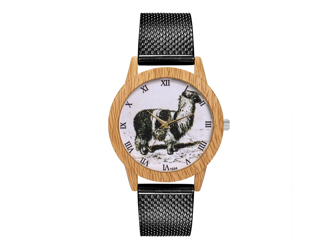 Reloj De Pulsera Analógico De Cuarzo De Aleación De Moda Para Hombre Y Mujer T234-f Negro