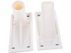 Soporte Adhesivo Ajustable De 2 Piezas Para Banderas, Para Pared O Mástil Exterior.