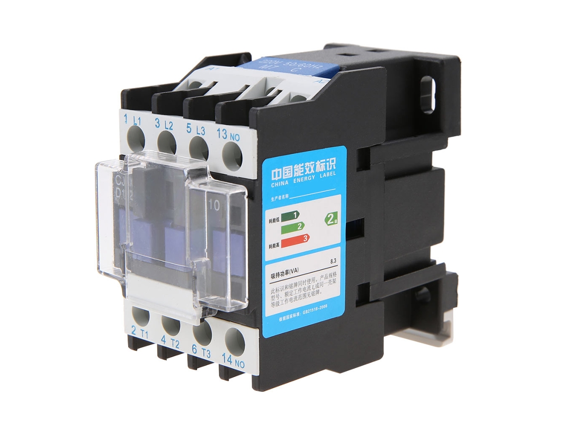 Contactor Eléctrico Industrial Sensible De Alta Calidad Cjx2-1210, 220 V Ca, 12 A
