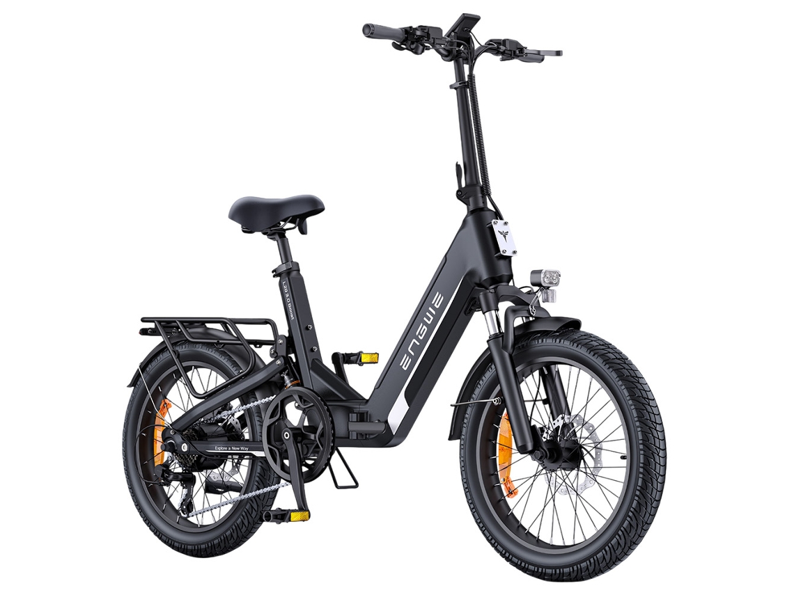 Bicicleta eléctrica Engwe L20 3.0 Boost de 250 W, batería de 48 V y 13,5 Ah, autonomía de hasta 135 km, neumáticos de 20 x 3,0”, sensor de par, frenos hidráulicos, suspensión.