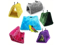 Acogedor Nido De Felpa Para Pájaros: Una Hamaca Cómoda Y Ergonómica Para Loros Y Pájaros Pequeños, Perfecta Para El Uso Diario.