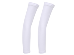 2026-mangas De Brazo Elásticas De Poliuretano Protectoras Solar Para Ciclismo Verano Blanco Talla L