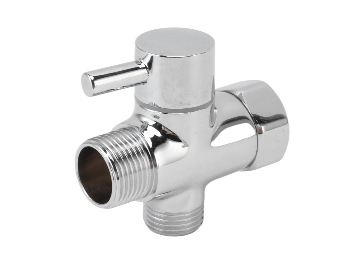 Válvula de ducha de cobre de 3 vías con salida de 7/8" y entrada de 1/2".