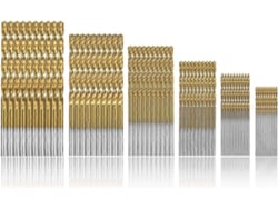 120 Brocas De Punta De Twist Hss Titanio, Conjunto De Brocas Métricas 1-3.5mm Para Aluminio Hierro Madera Plástico