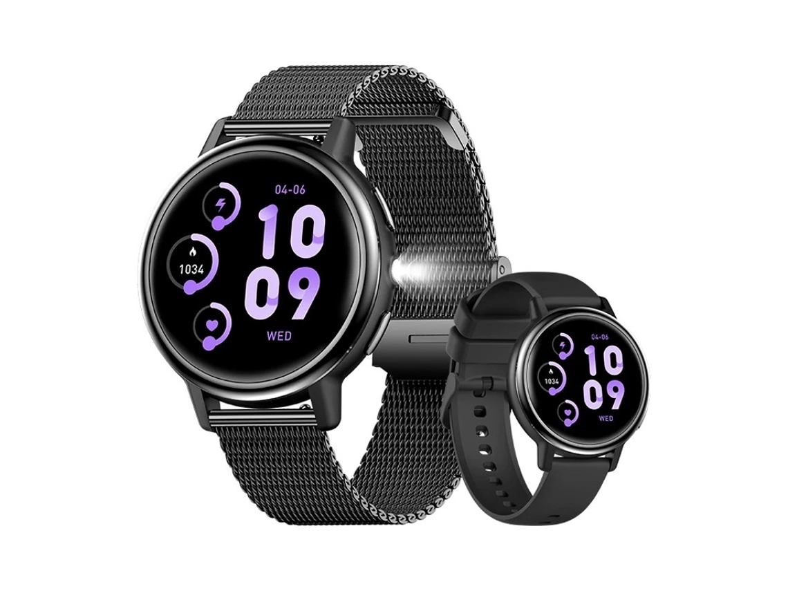 Smartwatch Ak88 Para Mujeres, Monitoreo De Salud Y Llamadas Bluetooth Yizhood (negro)