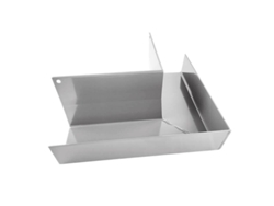 Esquina de canalón de aluminio Renoplast® Rk65, esquina exterior de 90°, gris, canalones, canaletas para lluvia