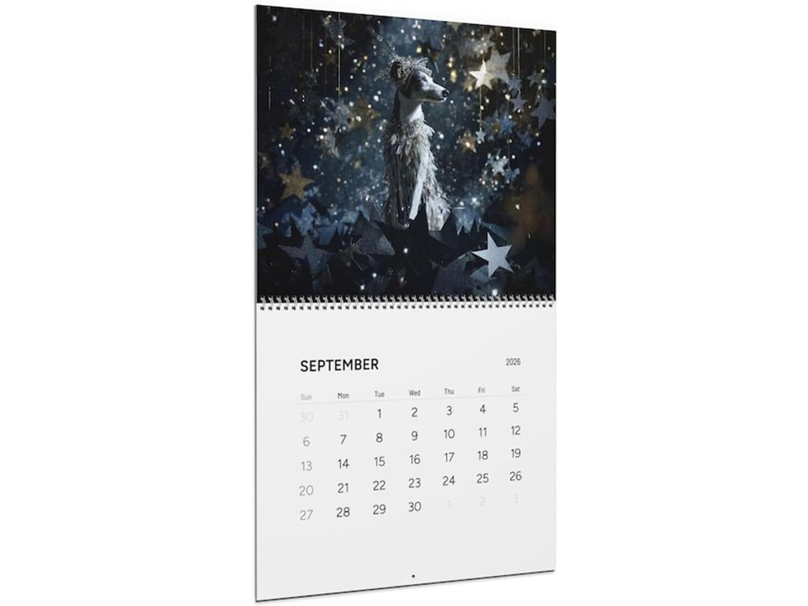 Calendario De Perros 2026, Lindo Y Divertido, Calendario De Pared De Animales De 9.85" Con Coloridas