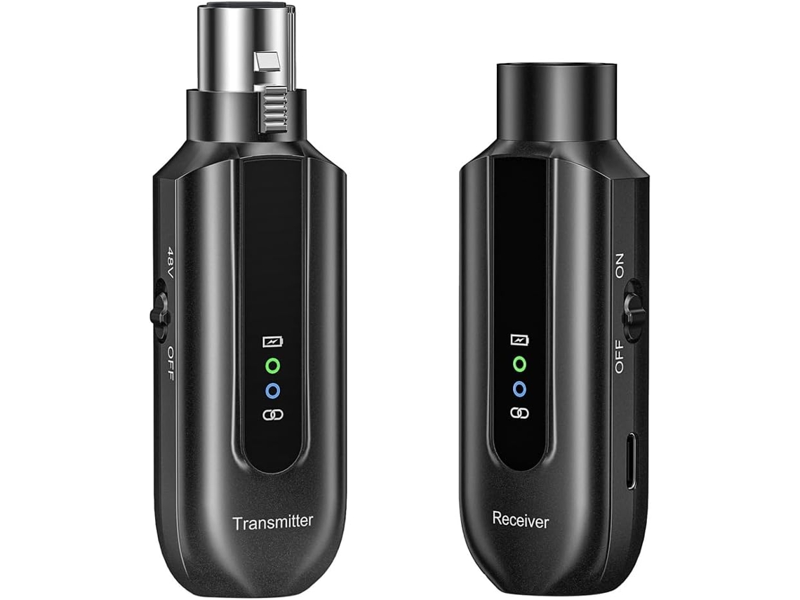 Convertidor de micrófono sin transmisor ni receptor, XLR de 2,4 GHz para micrófonos dinámicos. SFUSHOS
