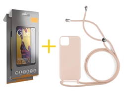 Conjunto de Protectores de Pantalla Templado Full Gel para iPhone 16 SKYHE Vidrio Templado Beige (2un)