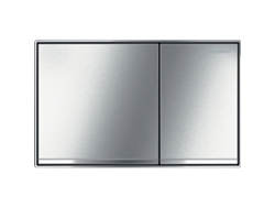 Placa de accionamiento GEBERIT Sigma60, para 2 cisternas, montaje en superficie, 115.640., Color: cromado, recubrimiento fácil de limpiar / cromado