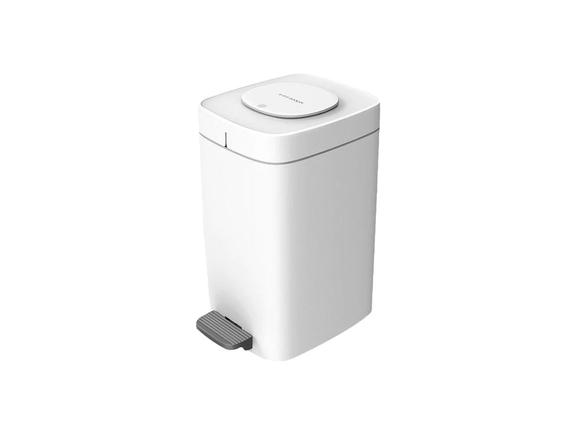 JOYBOS Papelera cubo de basura 15 L cuadrado con pedaincluye 30 bolsas de basura.
