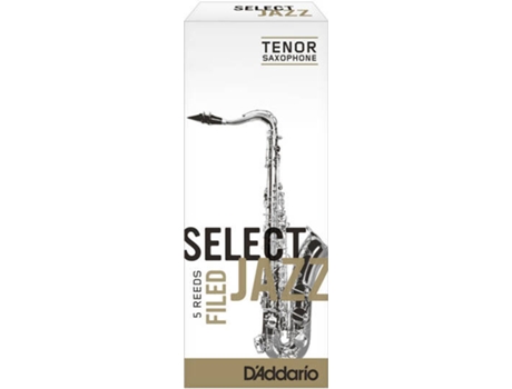 Cañas de Saxofón Tenor DADDARIO Select Jazz Filed Soft (5 Unidades - Fuerza 3,0)