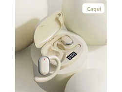 Audífonos deportivos inalámbricos Bluetooth con micrófono, estéreo, resistentes al agua y control de volumen. Mdug (caqui)