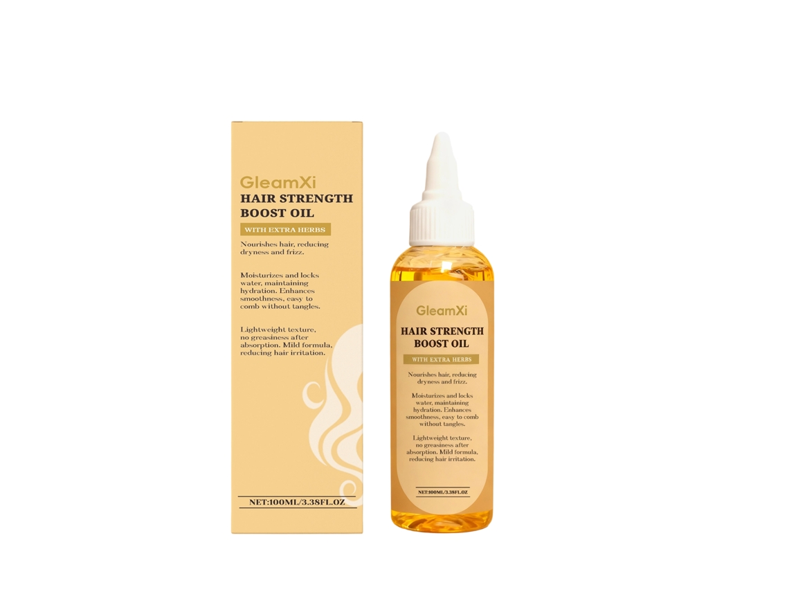 Aceite esencial nutritivo e hidratante para el cuidado del cabello.