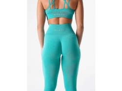 Leggings Sin Costuras Nvgtn Spandex Mujer Fitness Elásticas Transpirables Levanta Glúteos Turquesa Xs Xs