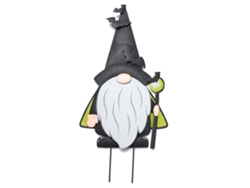 Decoraciones de gnomos metálicos de Halloween para exteriores