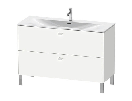 Mueble de lavabo DURAVIT Brioso vertical 122,0 x 47,9 cm 2 cajones incl. recorte de sifón y delantal para lavabo Viu 234412
