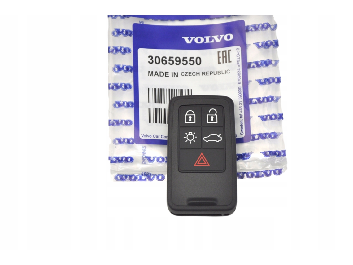 Llave remota programable para Volvo V70 XC70 (pieza original 30659550)