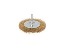 Wolfcraft 8475000 - 1 Cepillo De Disco De Alambre De Latón, Ø 75 X 7 Mm