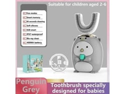 Escova De Dentes Elétrica Infantil Vip Smart 360 Graus Xaomi U, Automática, Ultrassônica, De Silicone, Com Estampa De Desenho Animado.