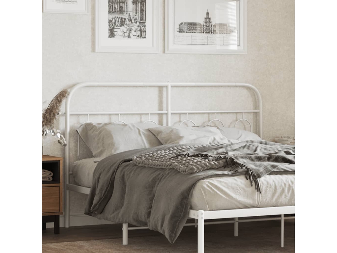 Cabecero De Metal Blanco 150 Cm