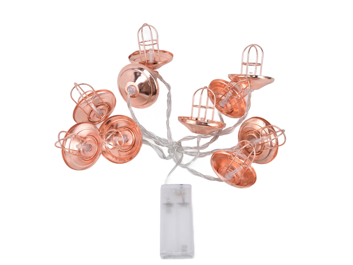 Luz De Cadena Led A Batería Ahorradora De Energía Lámpara Hueca Para Picnic Camping Exterior