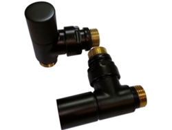 Llave Radiador Secatoallas acabado negro mate fabricado en latón