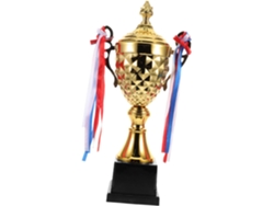 Trofeo Deportivo Grande De Metal Dorado De Tamaño Fácil De Usar.