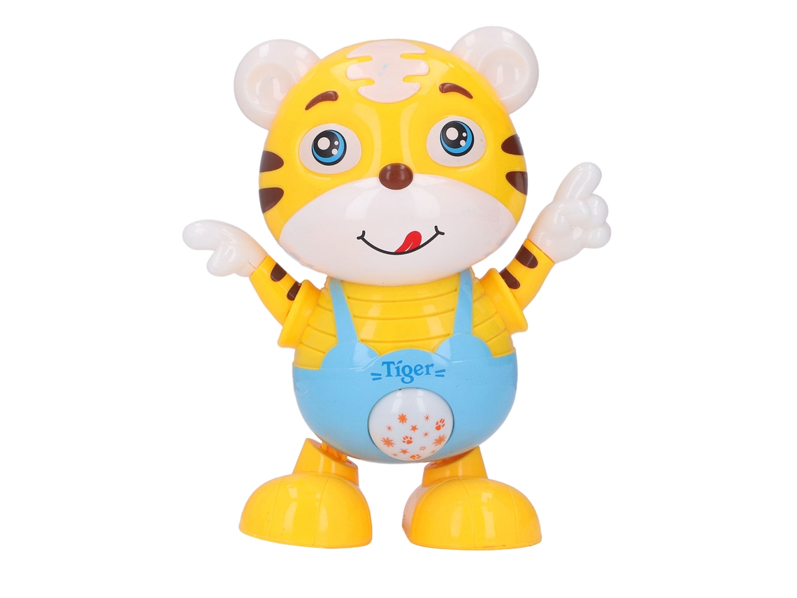 Ats-juguete Robot Bailarín Lindo Tiger Cómico Con Luz Y Música Ecológico Seguro Duradero Para Niños Mayores De 3 Años