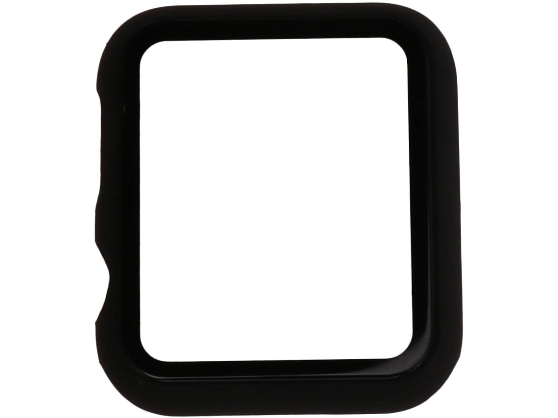 Protector de pantalla de vidrio negro, duradero y transparente, compatible con Apple Watch Series Gokoco