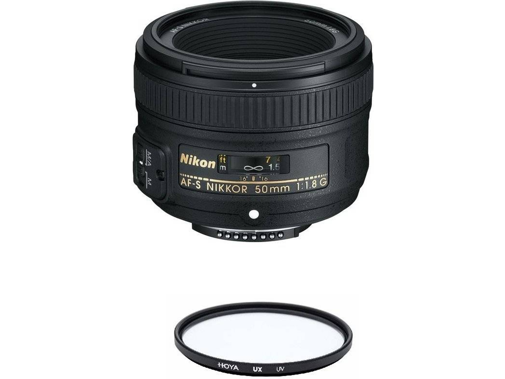 Objetivo NIKON AF-S 50MM F1.8G + HOYA UX UV 58mm Filtro