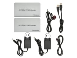 Repetidor Kvm 4k 60hz De 120 M Con Control Remoto Usb Mediante Cable Cat6/cat7 Para Pc Y Tv.