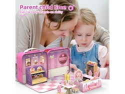 Dan26-libro De Rompecabezas 3d Diy Para Niños Tienda De Postres Pop-up Juguete Educativo Cognitivo Regalo Preescolar Navidad Para Niñas +3 Años