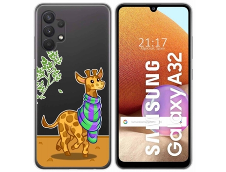 Carcasa Samsung Galaxy A32 4G TUMUNDOSMARTPHONE Dibujos Transparente Multicolor