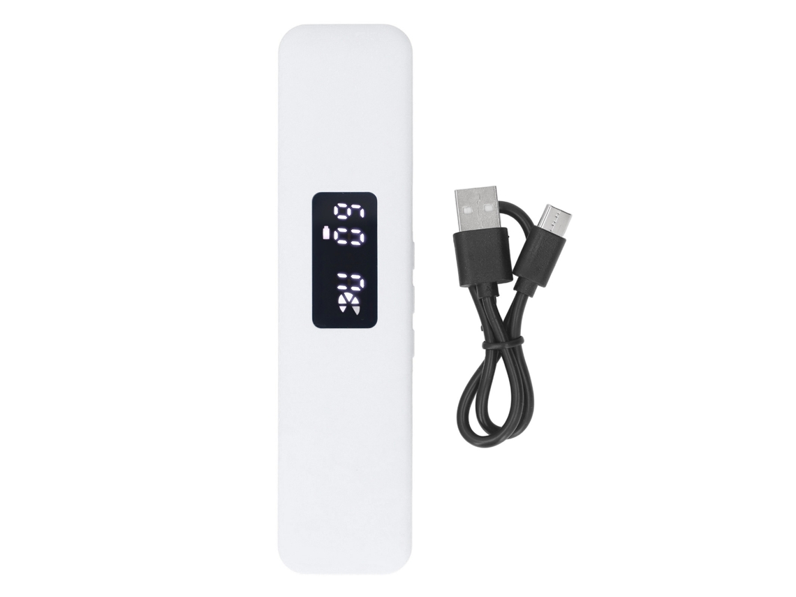 Alto-falante De Condução Óssea Sem Fio Bluetooth 5.3 Para Travesseiro Com Temporizador E Display Digital Branco