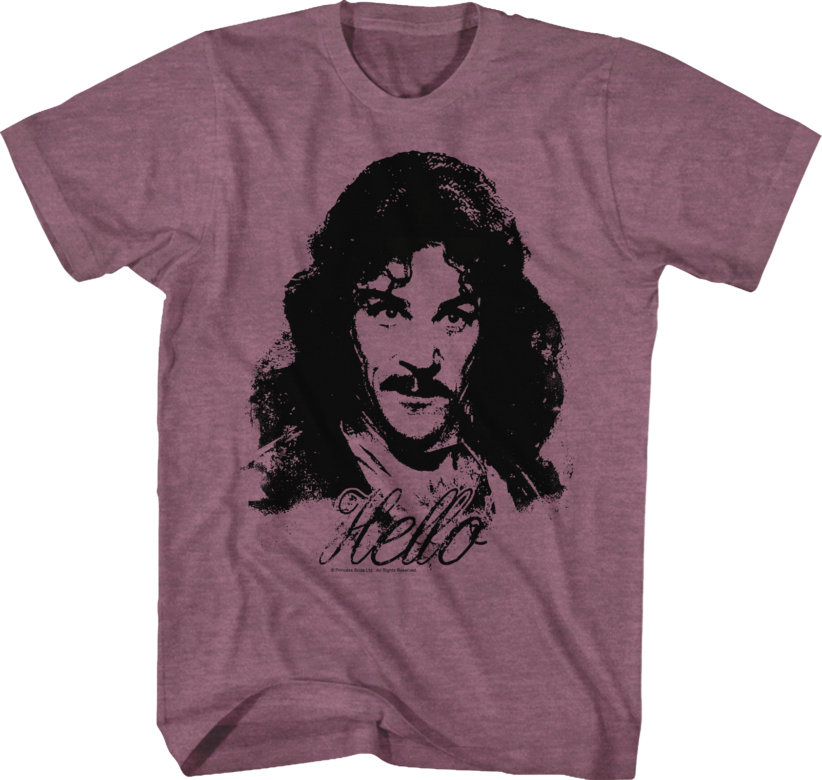 Camiseta Unisexo DEEPSTONE Distressed Inigo Montoya Princess Bride Brezo granate vintage (XL)