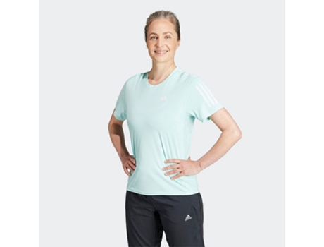 Camiseta de Mujer ADIDAS Own The Run Algodón Amarillo (S)