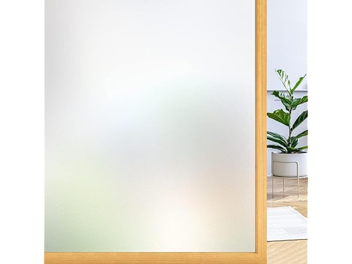 Protección - Lámina Para Ventanas De Uso Doméstico, Opaca, Que Proporciona Privacidad, Con Adhesivo Electrostático, 44,5 X 200 Cm, No Requie