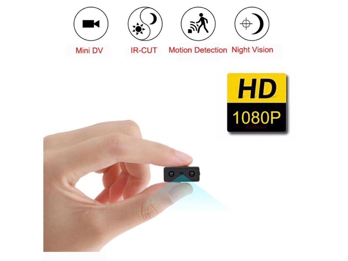 Mini Cámara De Seguridad Usb 1080p Hd Con Visión Nocturna Ir-cut, Sin Batería, Sin Wi-fi, Portátil.