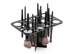 Porta brochas de maquillaje, herramienta profesional para maquilladores, diseño ideal para viajes y materiales de calidad, soporte plegable para brochas de maquillaje.
