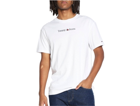 Camisetas TOMMY JEANS Hombre Algodón Organico (XXL - Blanco)